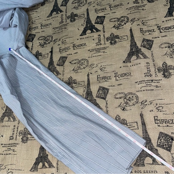 J.Jill NWT! Linen Stretch Gray/White Straight Leg Crop Pant Size 10 - Picture 13 of 14